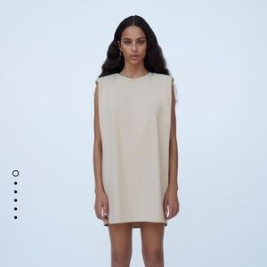 Zara TRF Dress w Shoulder Pads